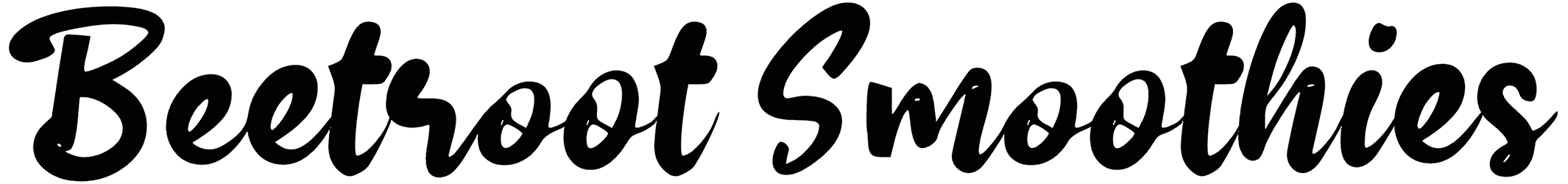 B Beetroot Smoothies Font