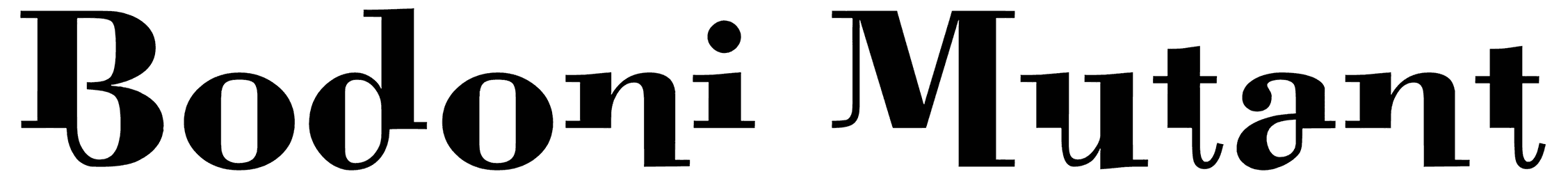 Bodoni Mutant Font