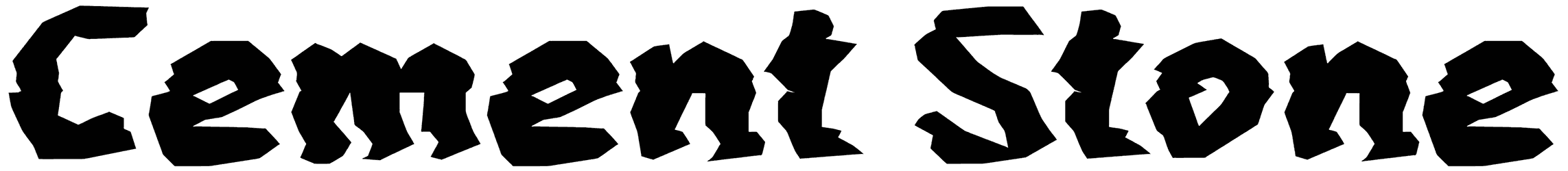 C Cement Stone Font