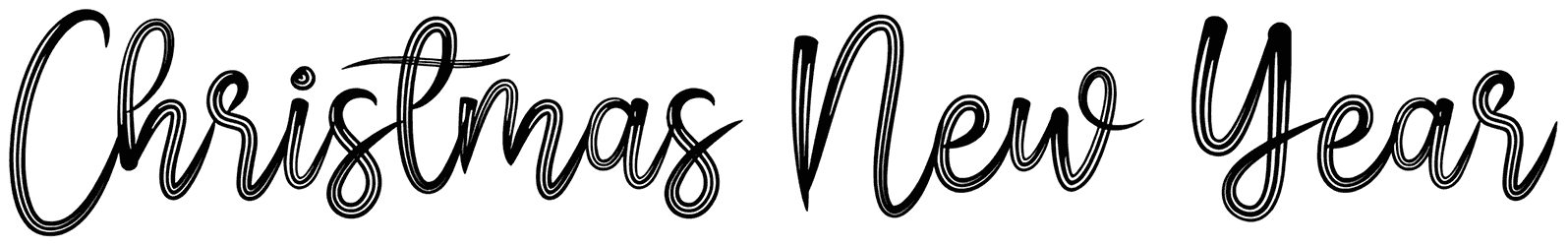 Christmas New Year Font