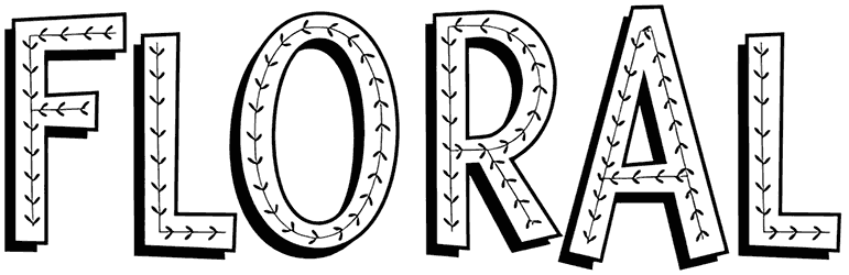 Floral Font