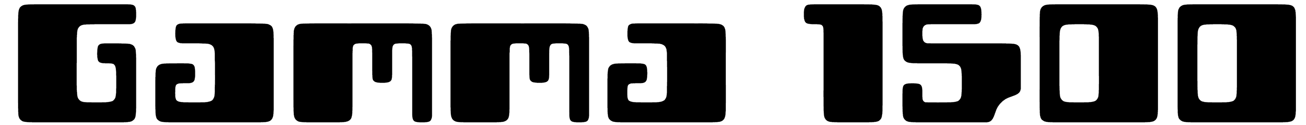 Gamma 1500 Font