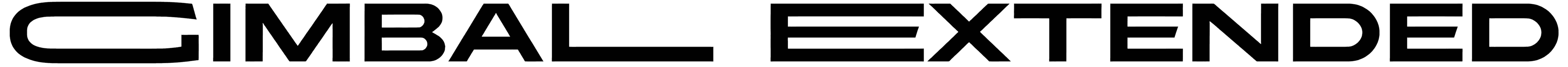 Gimbal Extended Font