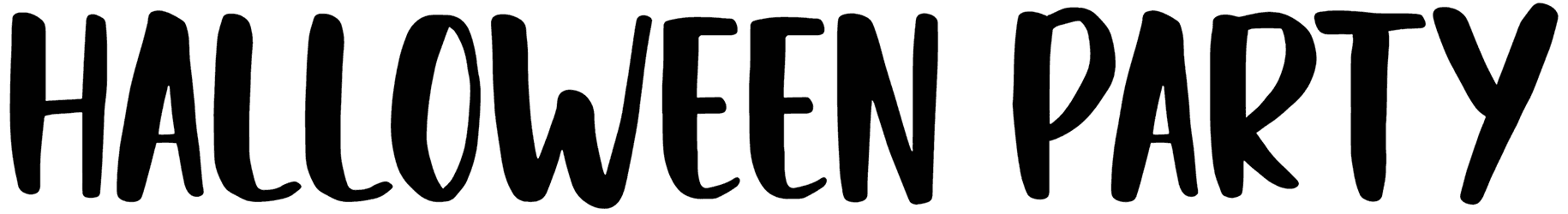 Halloween Party Font