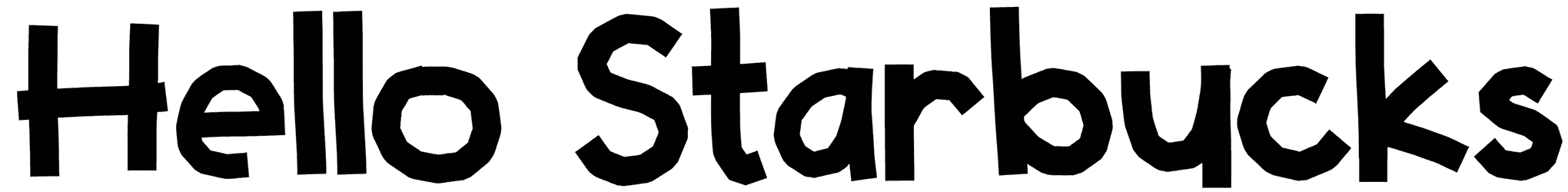 Hello Starbucks Font