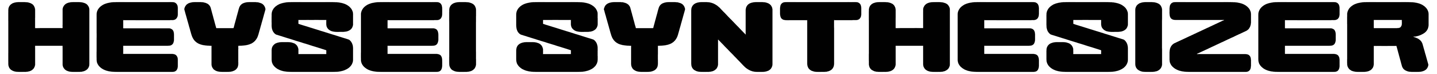 Heysei Synthesizer Font