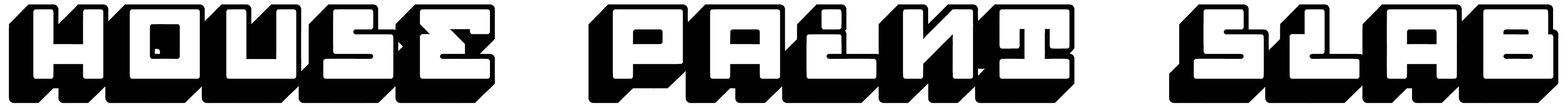 House Paint Slab Font