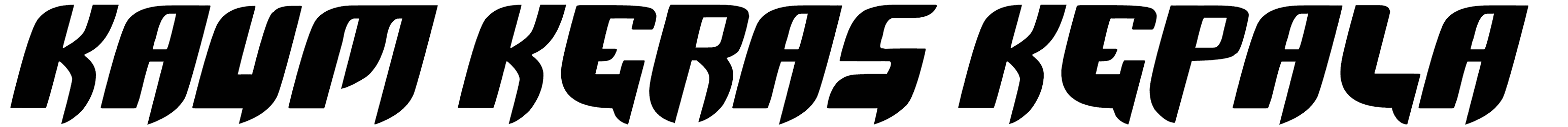 Kaum Keras Kepala Font