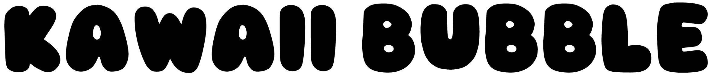 Kawaii Bubble Font