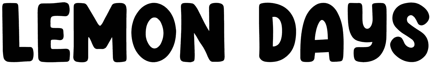 Lemon Days Font