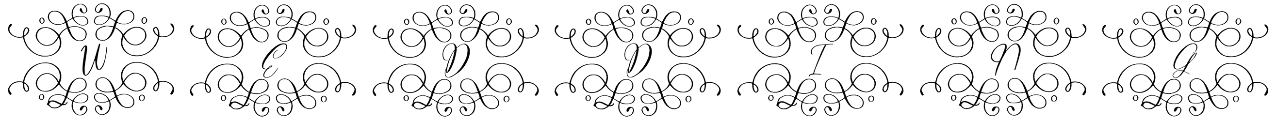 Monogram Wedding Font