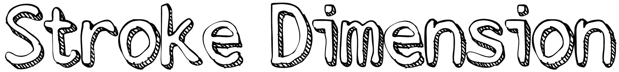 Stroke Dimension Font