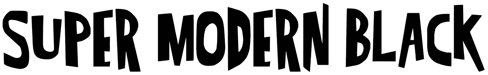 Super Modern Black Font