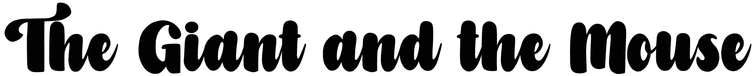 The Giant And The Mouse Font