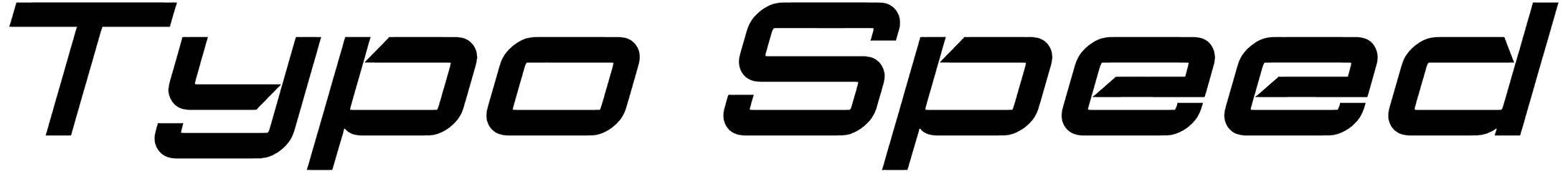 Typo Speed Font