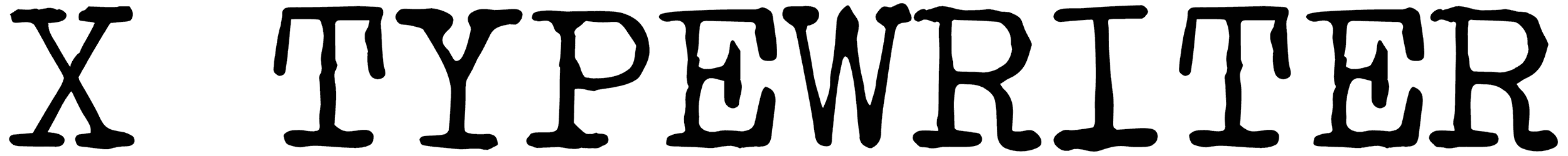 X Typewriter Font
