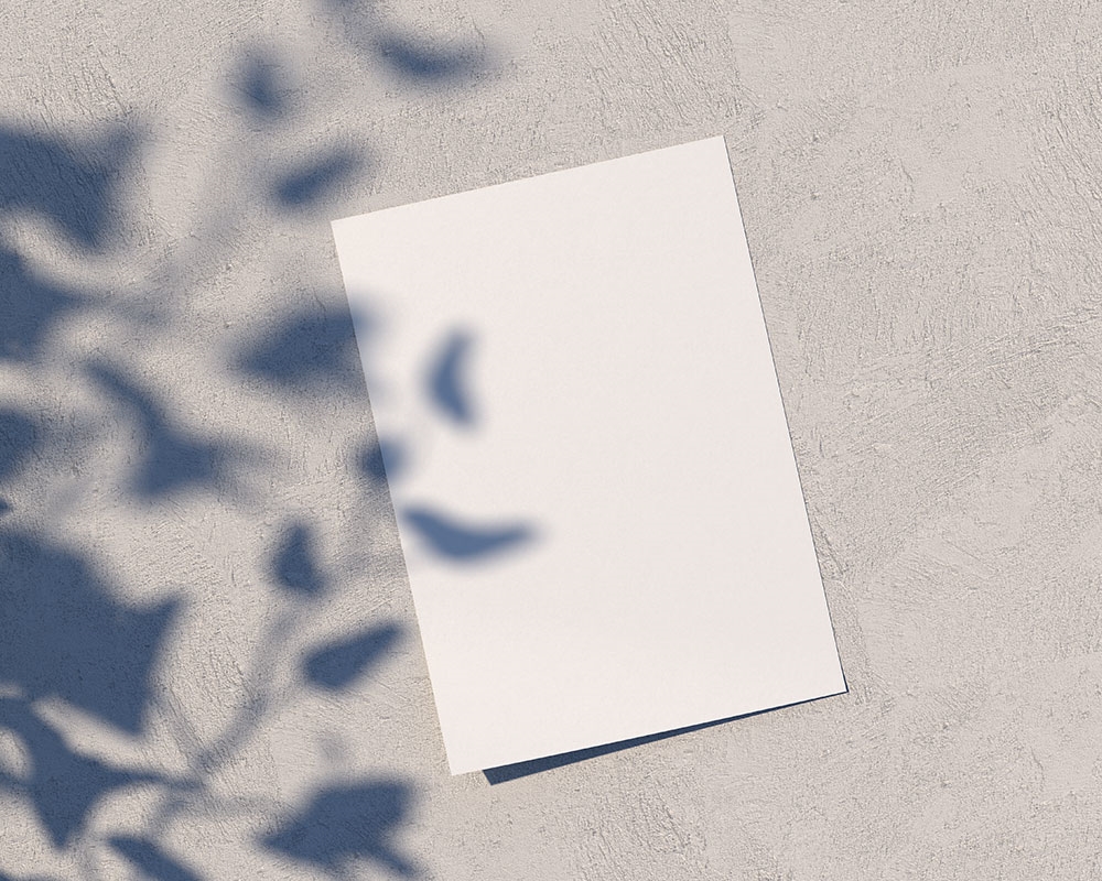 A4 Flyer on the Wall in Perspective Mockup FREE PSD