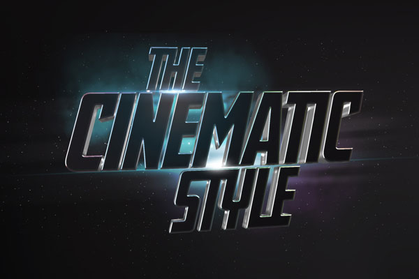 Cinematic 3D Text Effect FREE PSD