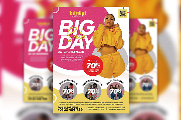 Circle Classy Multipurpose Fashion Sale Flyer Template FREE PSD