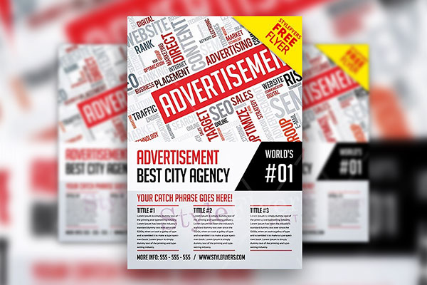 Classic Advertisement Flyer Template FREE PSD