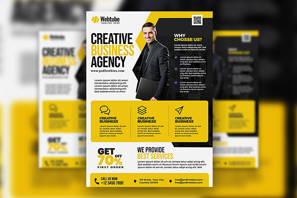 Clean Corporate Business Advertisement Flyer Template Free Download ...