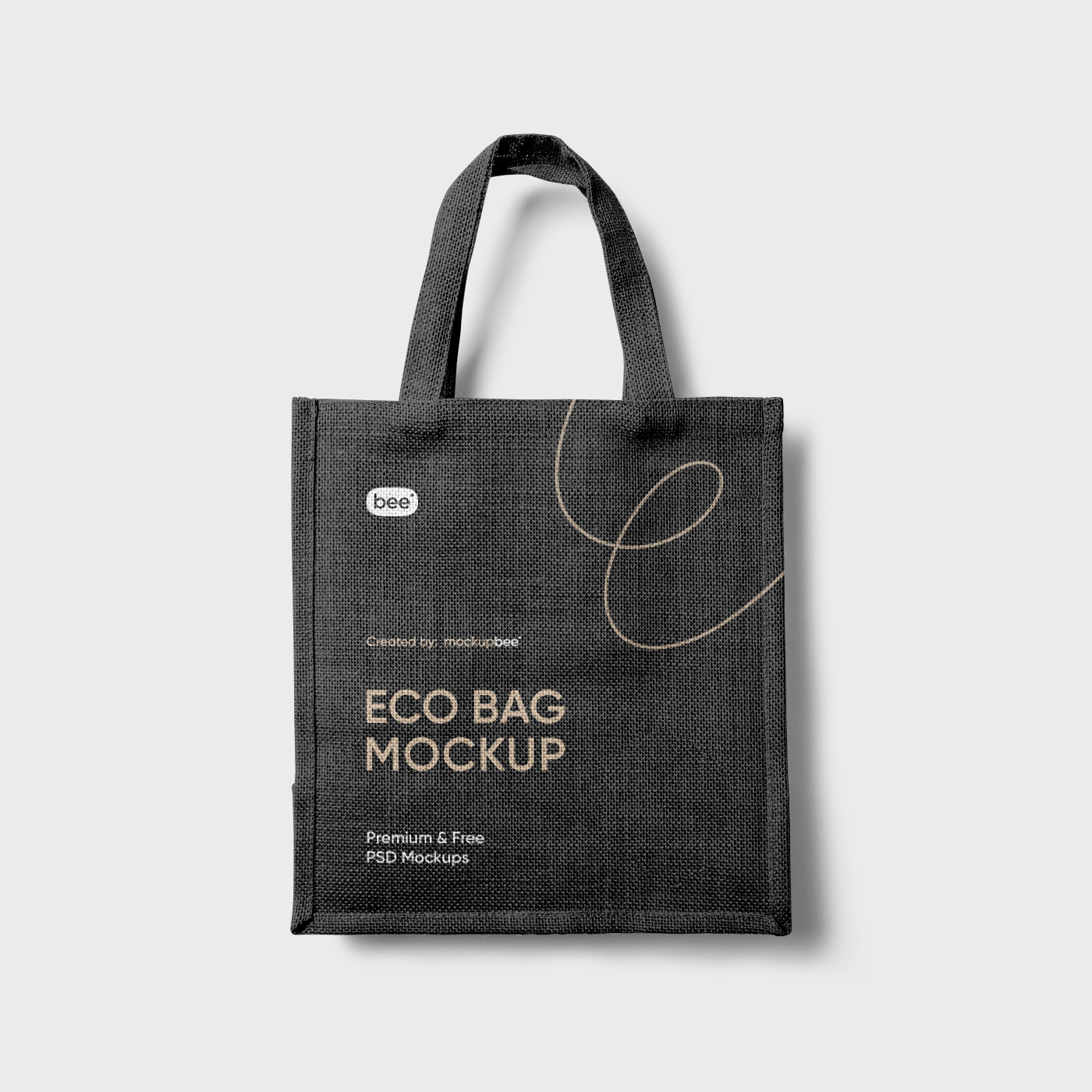 Tote bag mockup, eco-friendly PSD