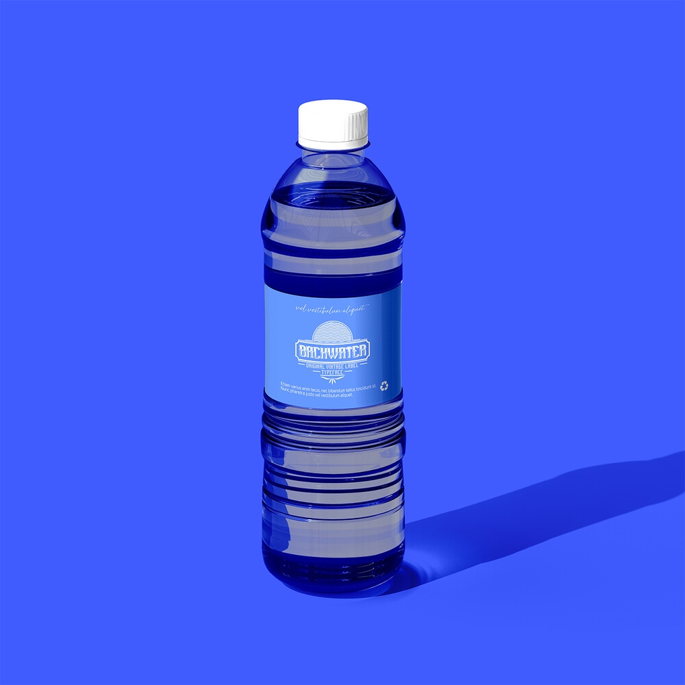 Transparent Water Bottle Mockup (FREE) - Resource Boy