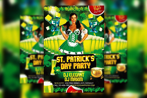 Template of Saint Patrick’s Day Massive Parade Flyer Free Download ...