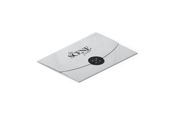 Isometric Closed Paper Envelope Mockup FREE PSD