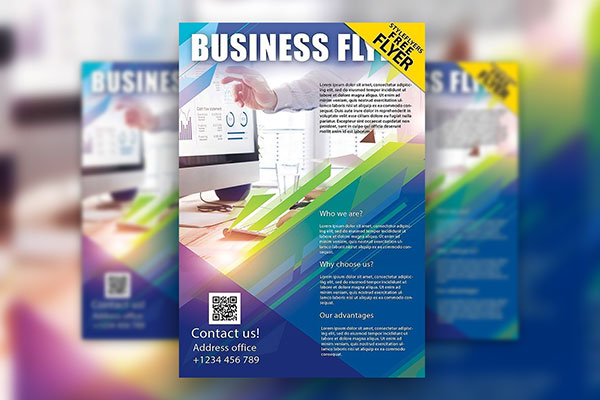 Modern Corporate Business Flyer Template FREE PSD