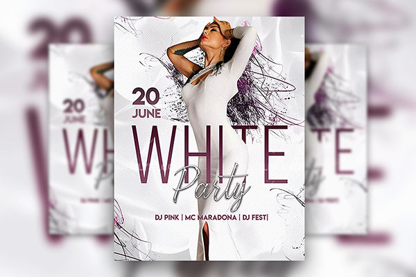 Modern White Nightclub Party Flyer / Instagram Post and Facebook Cover  Template (FREE) - Resource Boy