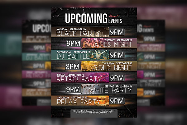 Multipurpose Club Events Flyer and Facebook Cover Template FREE PSD