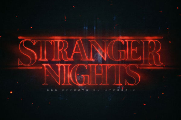 Stranger Things Text Effect FREE PSD
