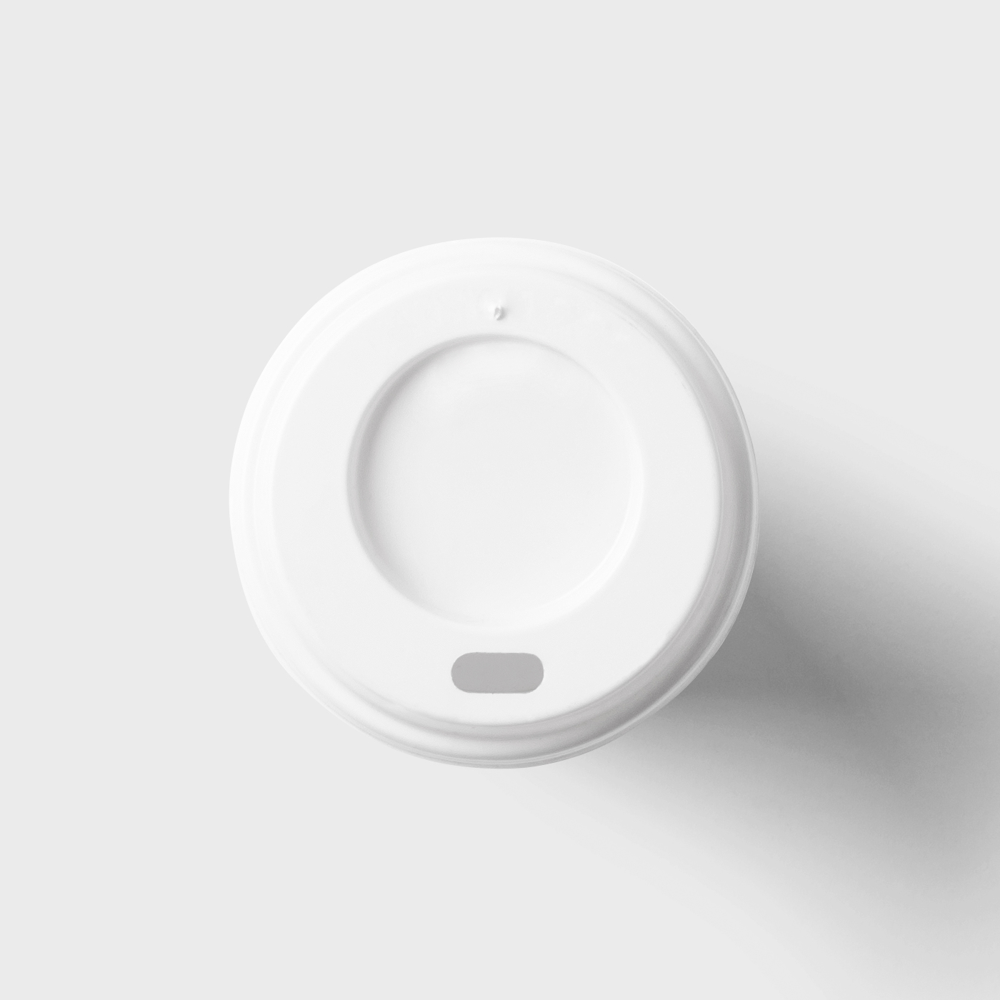 Top View of a Coffee Cup Lid Cover Mockup FREE PSD