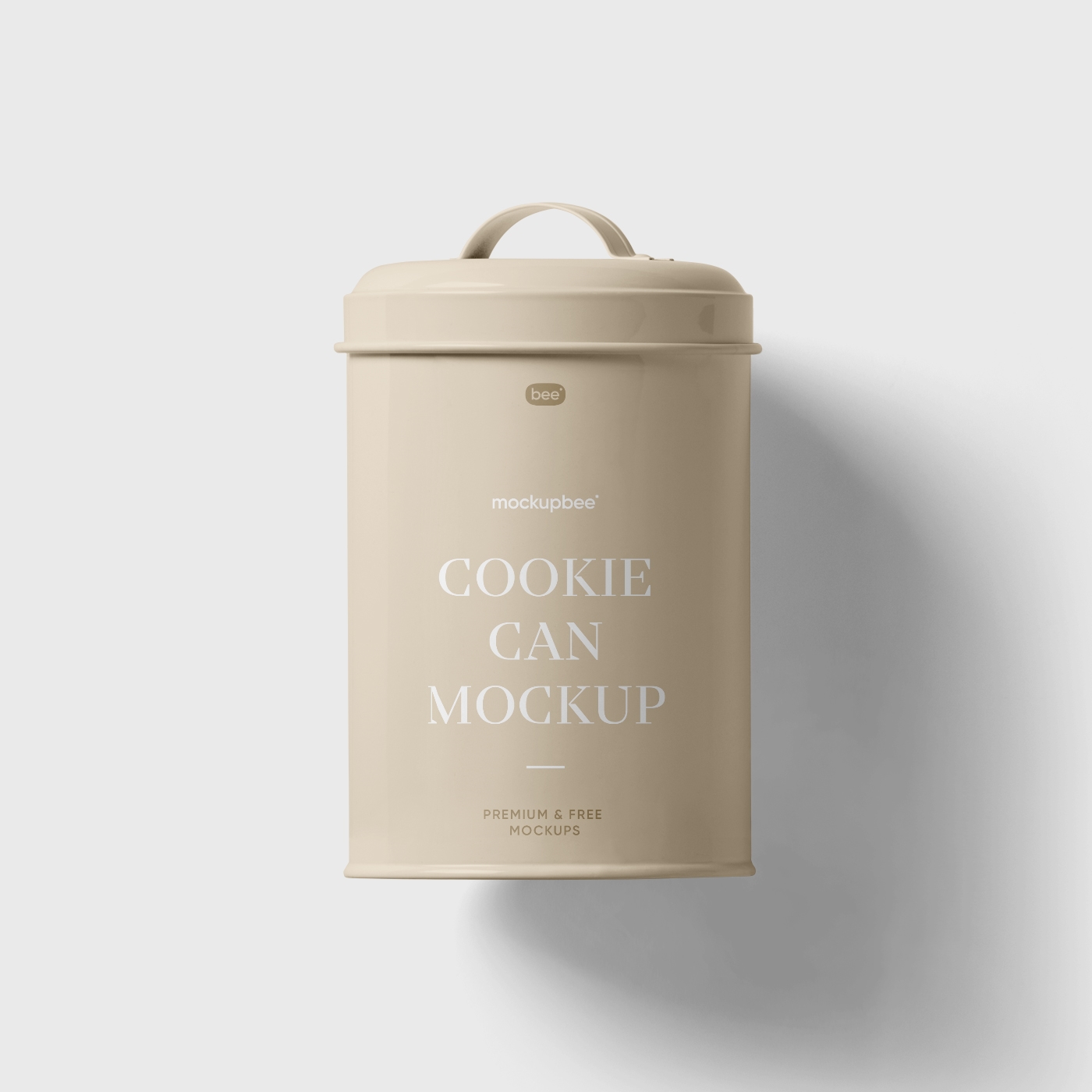 Top View of a Cookie Can Mockup FREE PSD