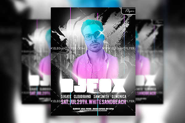 Urban Party Flyer and Facebook Cover Template FREE PSD