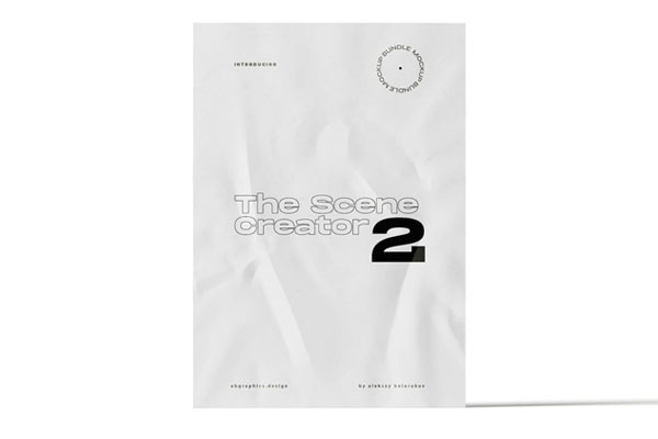 Vertical Crumpled A4 Paper Mockup from a Front View FREE PSD