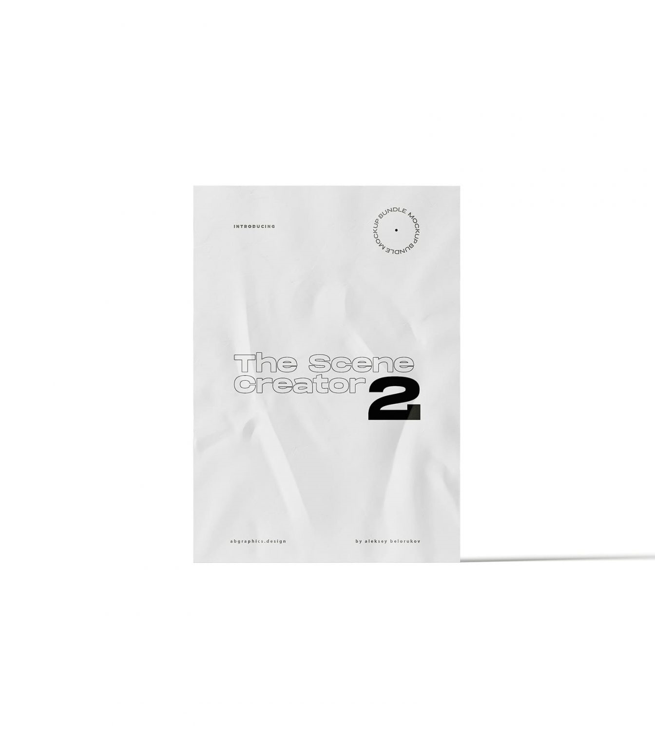 Vertical Crumpled A4 Paper Mockup from a Front View (FREE) - Resource Boy