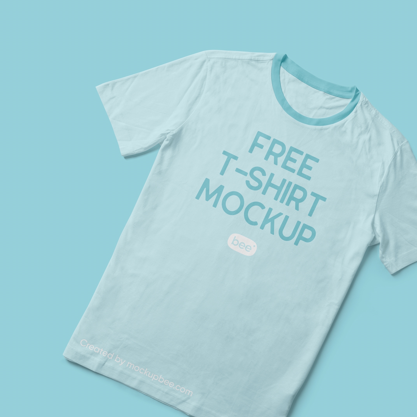 2 Mockups of Round Neck Cotton T-shirts (FREE) - Resource Boy