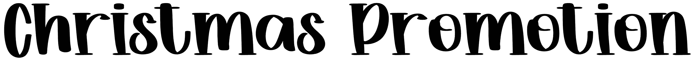 Christmas Promotion Font