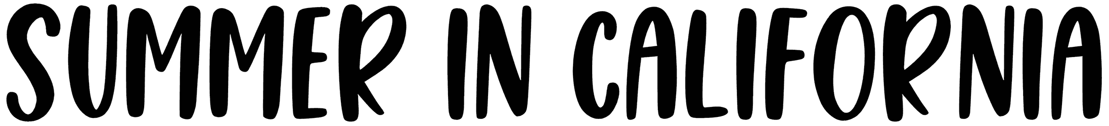 Summer In California Font