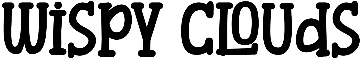 Wispy Clouds Font