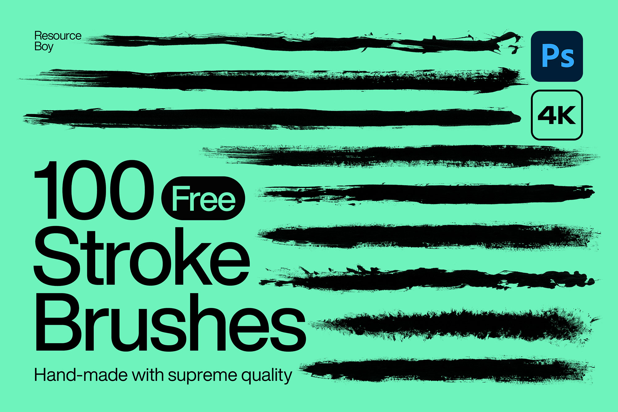 100 Free Paint Stroke Photoshop Brushes - Resource Boy