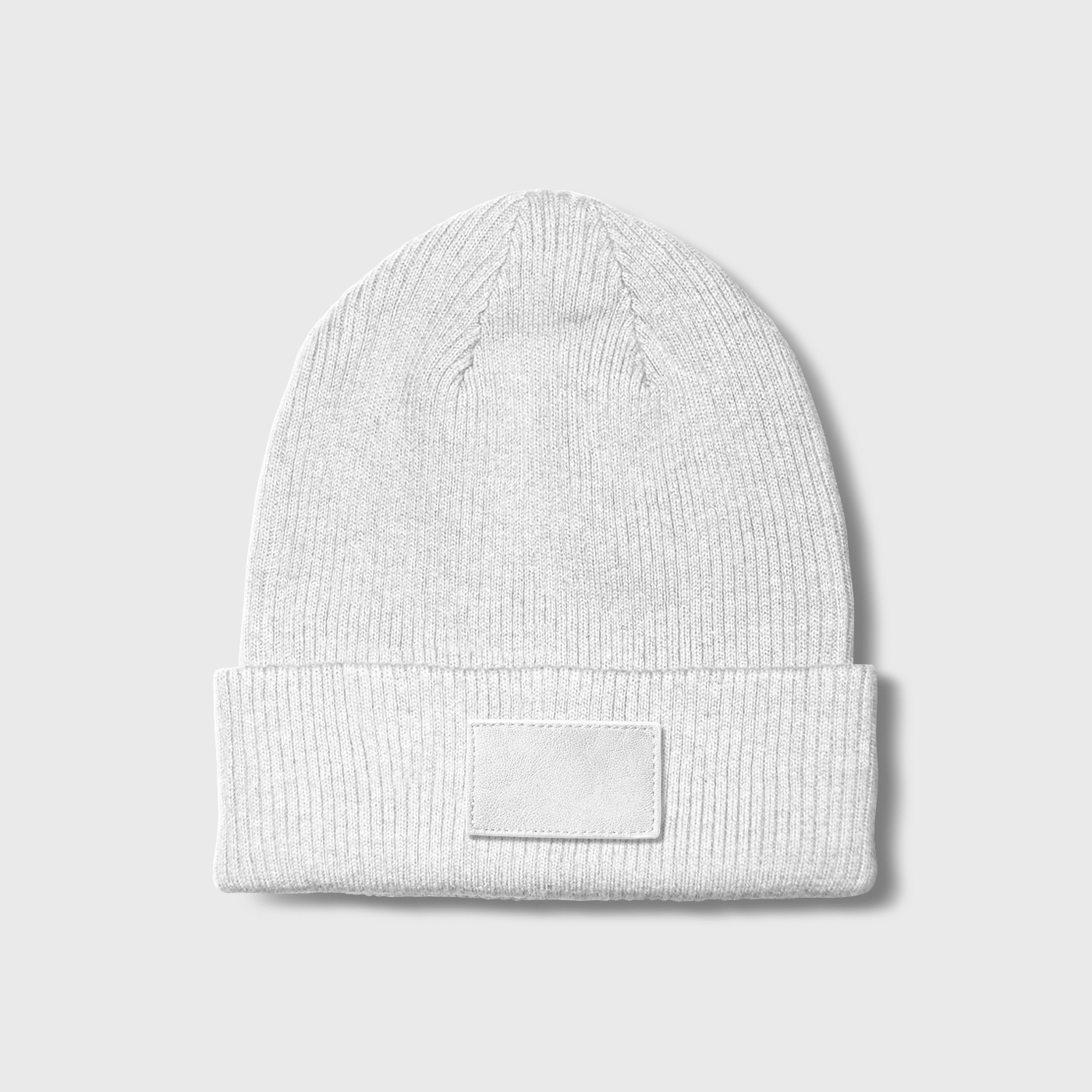 Front View of a Labeled Beanie Mockup FREE PSD