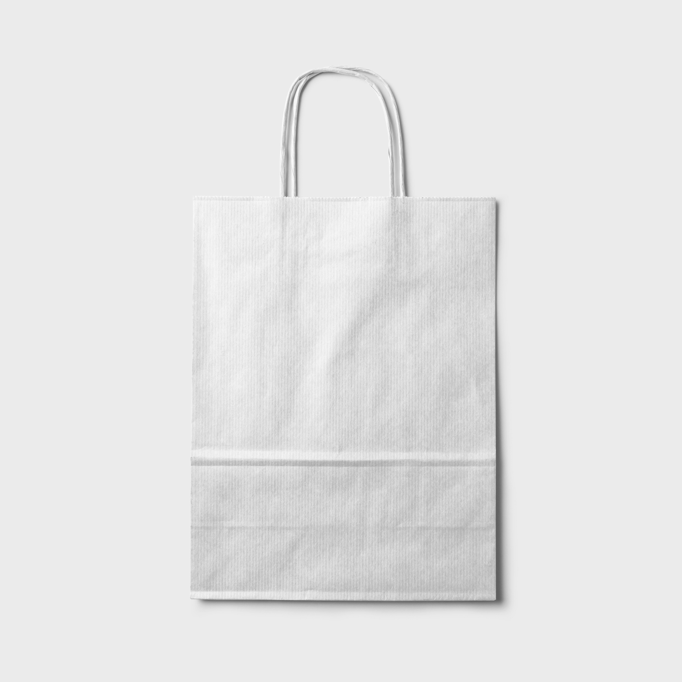 Front View of Paper Shopping Bag Mockup FREE PSD
