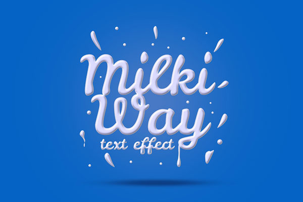 Milk Text Effect FREE PSD