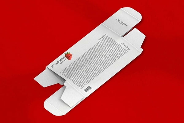 Perspective View of an Empty Cosmetic Packaging Box Mockup FREE PSD