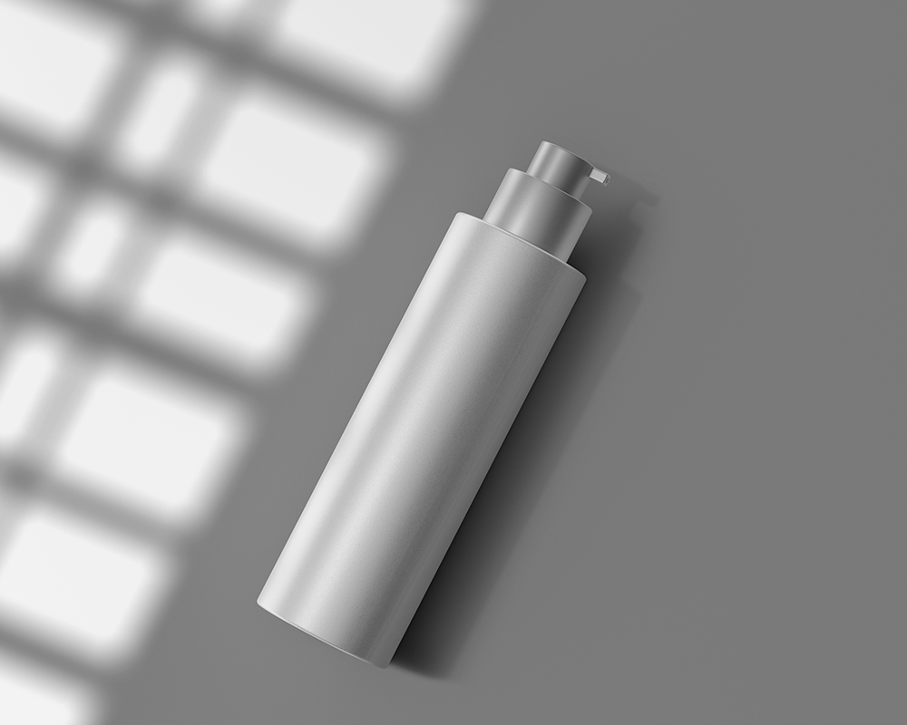 Top Side View of Cosmetic Pump Tube Mockup FREE PSD
