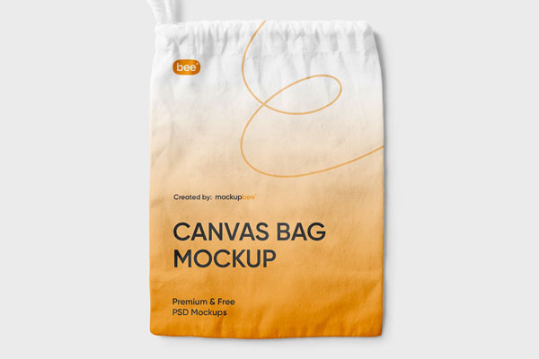 Top View of a Lying Dust Bag Mockup (FREE) - Resource Boy