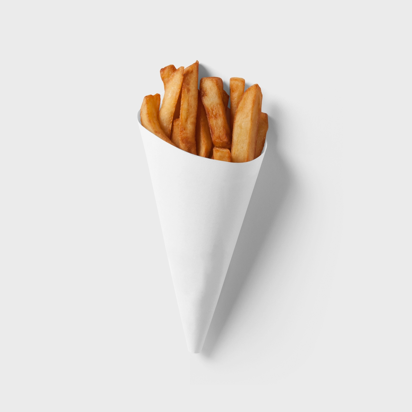 Top View of a Fries/Chips Wrapper Mockup FREE PSD